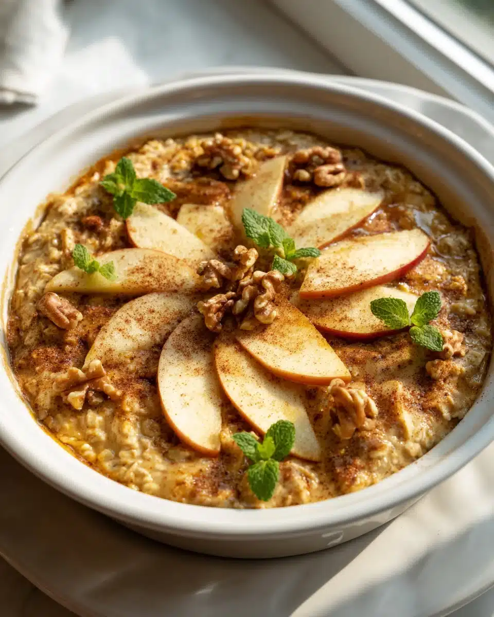 Apfelkuchen Haferflocken Auflauf: Perfekt zum Frühstück