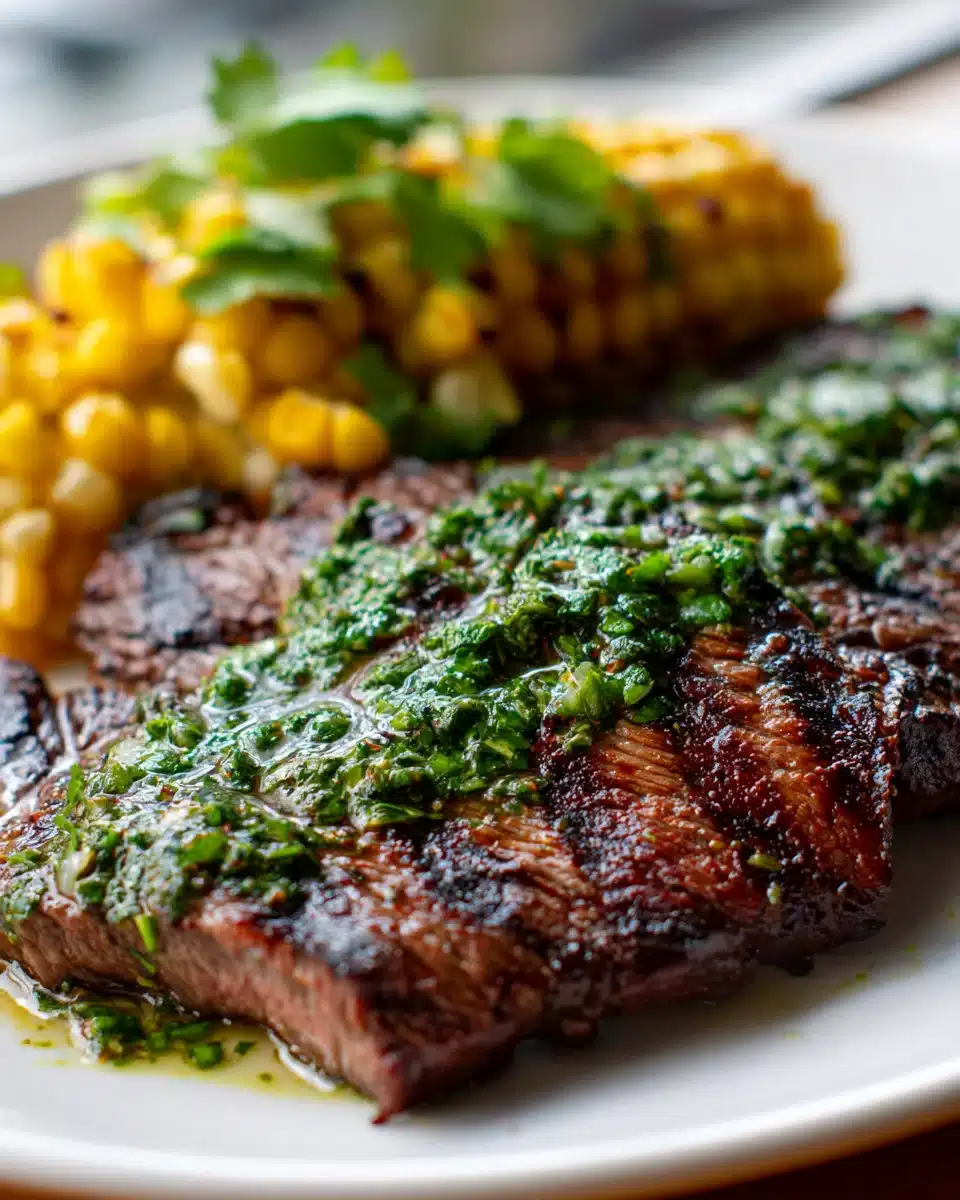 Gegrilltes Chimichurri Flank Steak & Mais – Zart & Saftig! 4 Gegrilltes Chimichurri Flank Steak & Mais – Zart & Saftig!