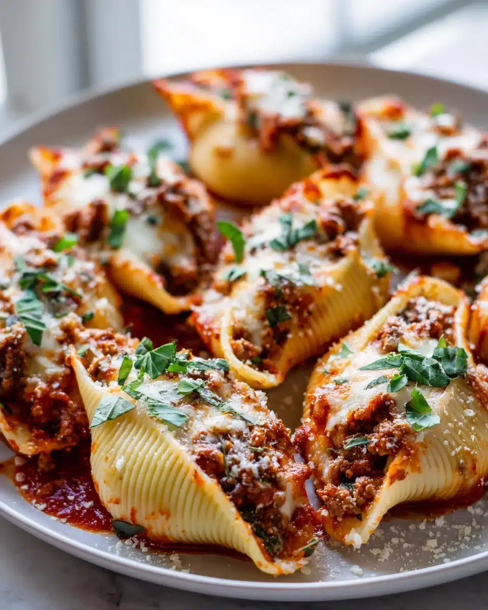 Käse-Rinderhack-Muschelnudeln: Herzhaft & unwiderstehlich! 4 Käse-Rinderhack-Muschelnudeln: Herzhaft & unwiderstehlich!