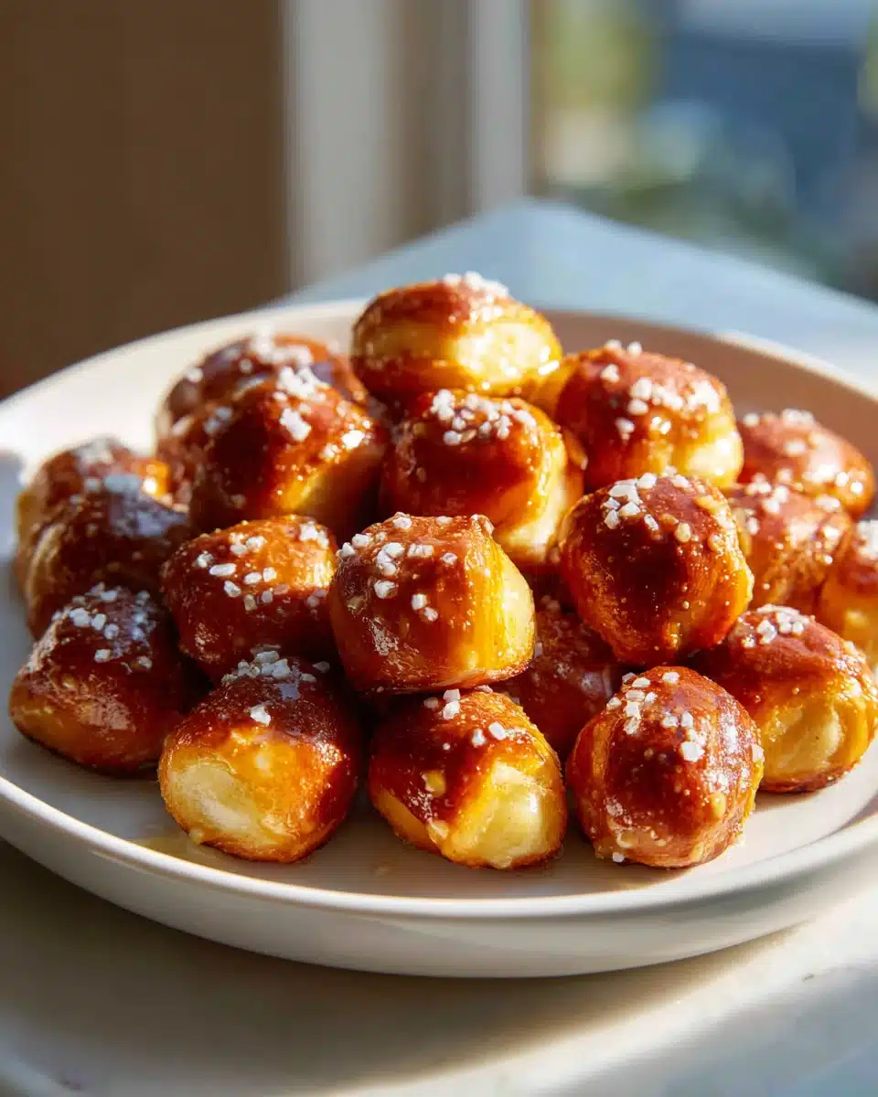 Leckere Pretzel Bites mit Honig Senf aus dem Airfryer 4 Leckere Pretzel Bites mit Honig Senf aus dem Airfryer