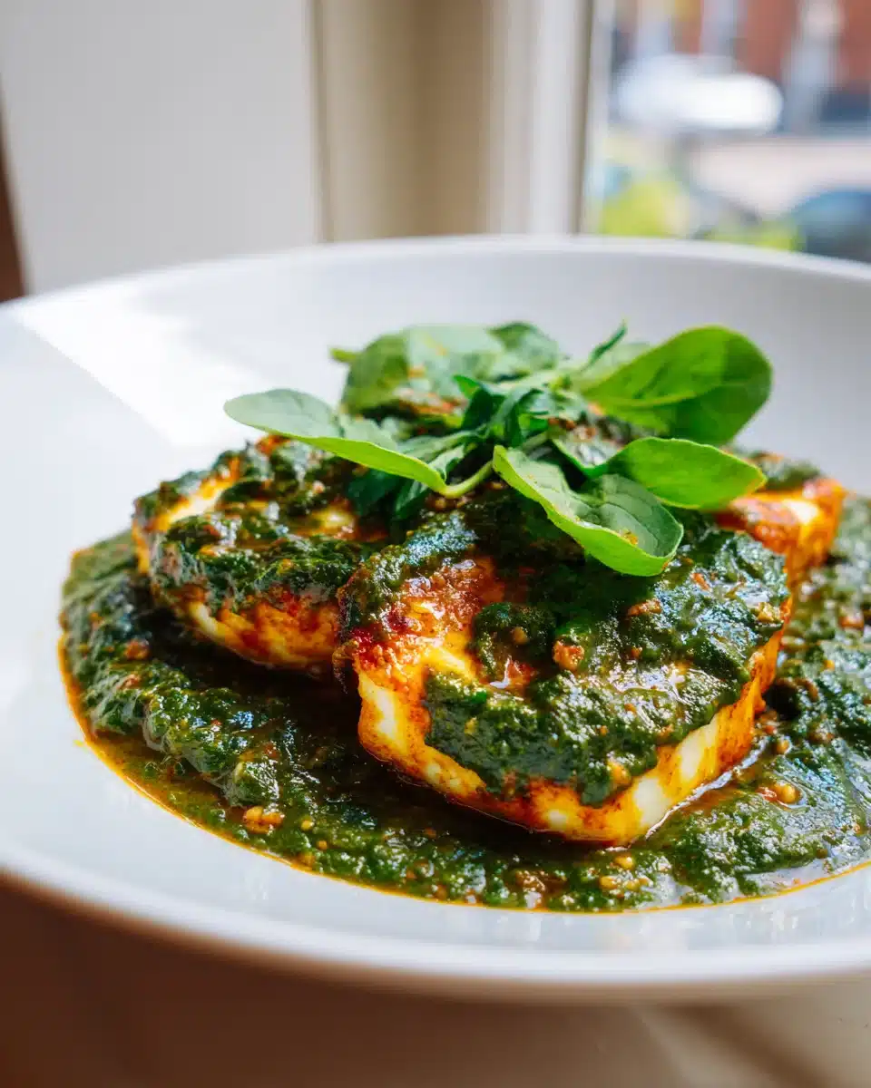 Halloumi Makhani: Cremig, würzig mit Spinat (Palak Style)