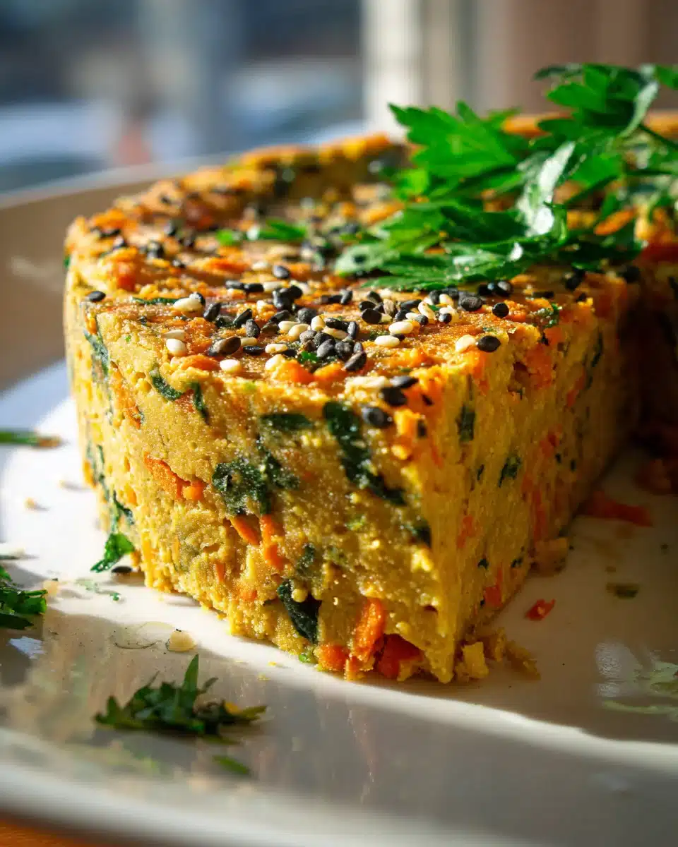 Veganer Gemüsekuchen mit Kichererbsenmehl – Leicht & Lecker!