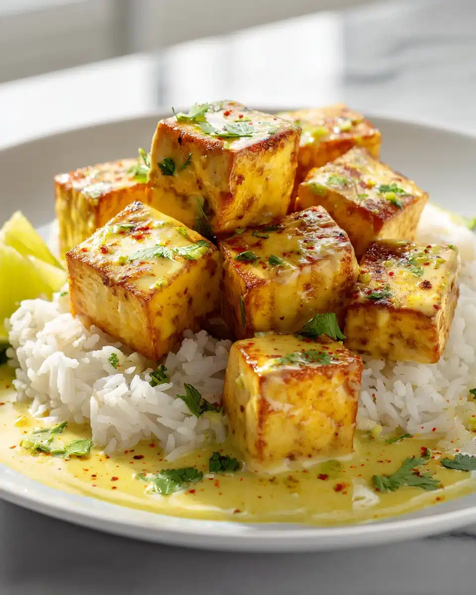 Veganes Kokos-Limette-Tofu: Cremig, frisch, exotisch genießen!