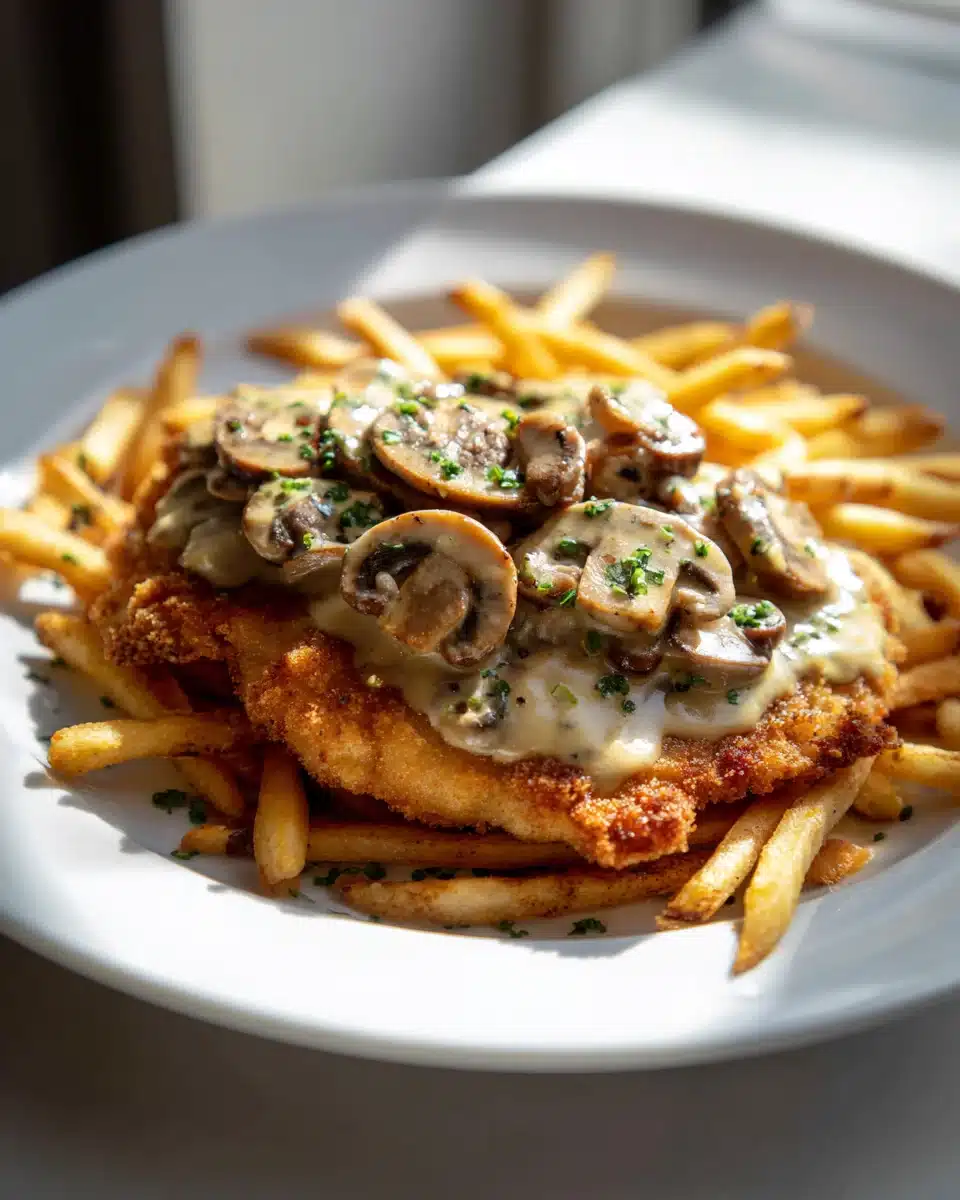 Das perfekte Beef Jaegerschnitzel mit cremiger Champignonsoße 4 Das perfekte Beef Jaegerschnitzel mit cremiger Champignonsoße