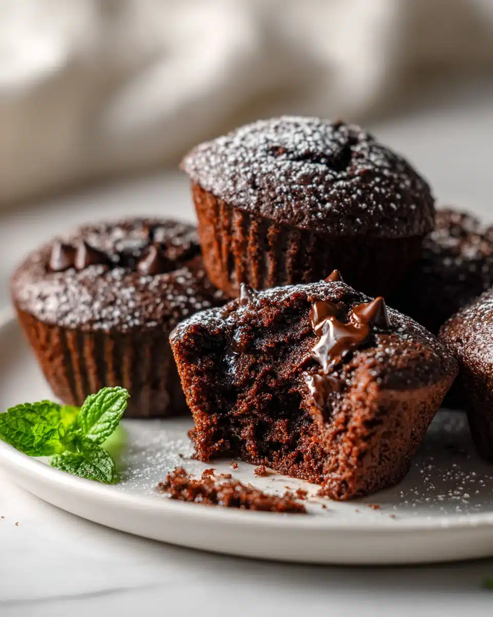 Geniale Chocolate Chip Brownie Muffins – unwiderstehlich gut 4 Geniale Chocolate Chip Brownie Muffins – unwiderstehlich gut